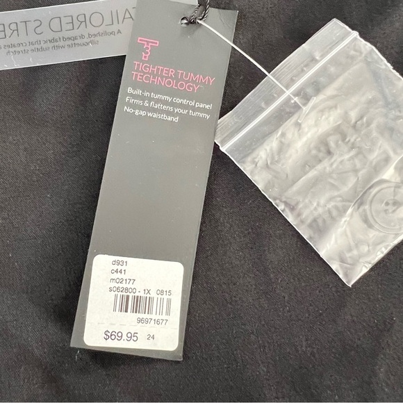 Lane Bryant Pants Women Size 24 The Sophie Trouser T3 Black Straight Stretch   F - Picture 9 of 10